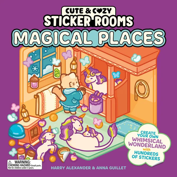 Cute & Cozy Sticker Rooms: Magical Places poster