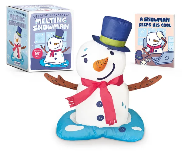 Desktop Inflatable Melting Snowman poster