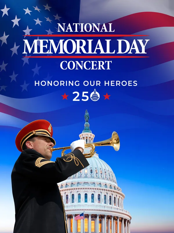 National Memorial Day Concert poster