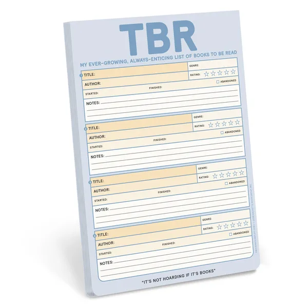 TBR (To Be Read) Knock Knock Pad poster